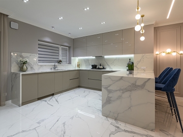 Can you show the types of natural stones used for interior and exterior spaces?